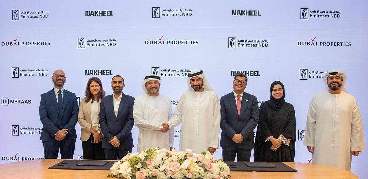 Emirates NBD and Dubai Holding Real Estate partnership signing for early off-plan villa mortgages